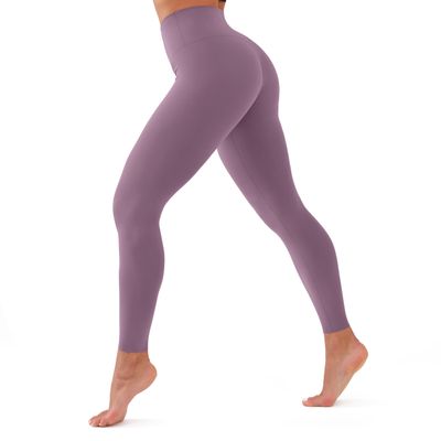 High Waisted Leggings for Women Soft Tummy Control Pants Non See Through Workout Yoga Pants for Running Reg & Plus Size(Purple, Large-X-Large)