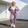 High Waisted Leggings for Women Soft Tummy Control Pants Non See Through Workout Yoga Pants for Running Reg & Plus Size(Purple, Large-X-Large) view 3