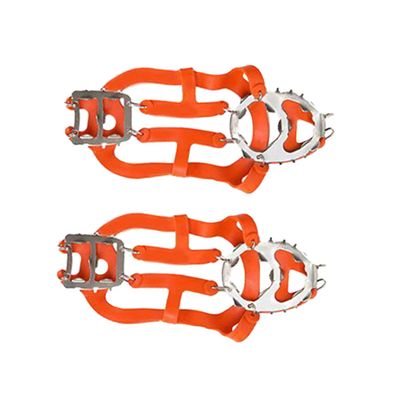 DEARMAMY Ice Cleat Spikes for Snow Ice Shoes Teeth Crampons Boots Grips Boys and Girls Adults Outdoor Climbing Hiking