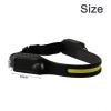 Lightweight ABS Head Torch, USB Rechargeable Head Lamp LED COB Headlamp Head Work Light view 3