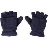 DEARMAMY 1 Pair Flip Gloves Fingerless Flap Gloves for Working Out Men Rust Fingers Warm Texting Mittens Helly Winter Stretchy Knit Anti-drop Bike Blue Polar Fleece view 1