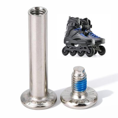 10 Skating Wheel Screws Replacements, Set of 10pcs Inline Skate Maintenance Hardware for Skates, 31mm and 36mm Axles, Fits Male and Female Fittings on Wheels, Easy Install with