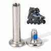 10 Skating Wheel Screws Replacements, Set of 10pcs Inline Skate Maintenance Hardware for Skates, 31mm and 36mm Axles, Fits Male and Female Fittings on Wheels, Easy Install with view 1
