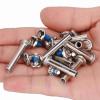10 Skating Wheel Screws Replacements, Set of 10pcs Inline Skate Maintenance Hardware for Skates, 31mm and 36mm Axles, Fits Male and Female Fittings on Wheels, Easy Install with view 4