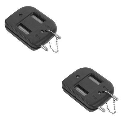 POPETPOP 2pcs Small Ice Skate Grindstone Skating Shoe Sharpening Tool Hockey Skate Edge Sharpener Portable and Convenient