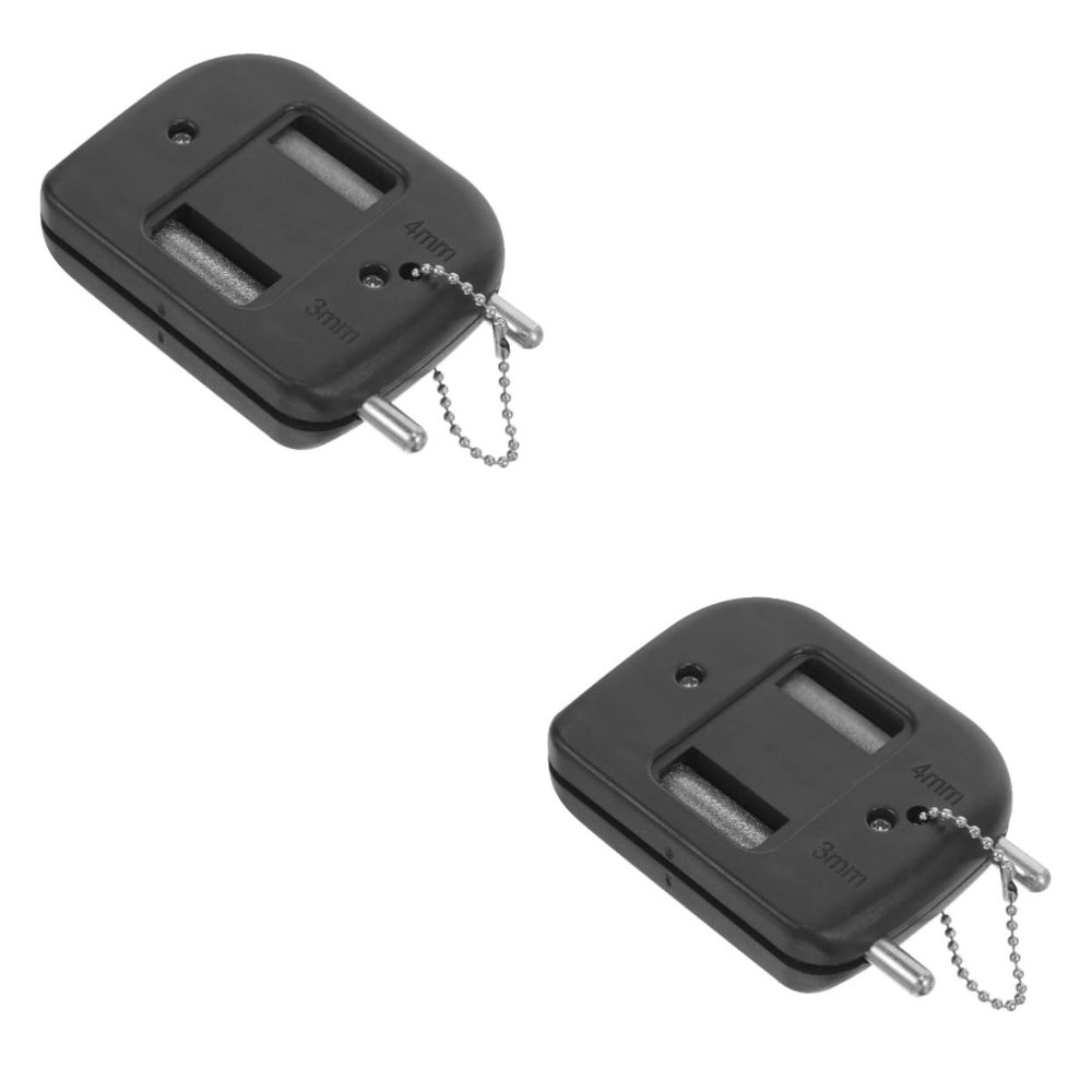POPETPOP 2pcs Small Ice Skate Grindstone Skating Shoe Sharpening Tool Hockey Skate Edge Sharpener Portable and Convenient
