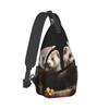 DJUETRUI Sling Bag for Women Men Chest Bag Sling Backpack Ferrets Crossbody Bag Fanny Pack Daypack for Travel Hiking view 1