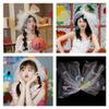 Bride Sheer Short Veil Layered Bowknot Tulle Colorful Ball Wedding Headdress view 2