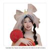 Bride Sheer Short Veil Layered Bowknot Tulle Colorful Ball Wedding Headdress view 3