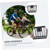 BRIGHTFUFU 2pcs Bike Basket Metal Rear Basket Bike for Cycling Detachable Handlebar view 2