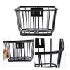 BRIGHTFUFU 2pcs Bike Basket Metal Rear Basket Bike for Cycling Detachable Handlebar view 4