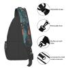 DJUETRUI Sling Bag for Women Men Chest Bag Sling Backpack Scandinavian Animals Crossbody Bag Fanny Pack Daypack for Travel Hiking view 4