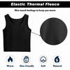 Toulite 4 Pcs Thermal Tank Tops Women Underwear Tops Sleeveless Undershirt for Women Cotton Camisole Warm Base Layer(Black,Large) view 4