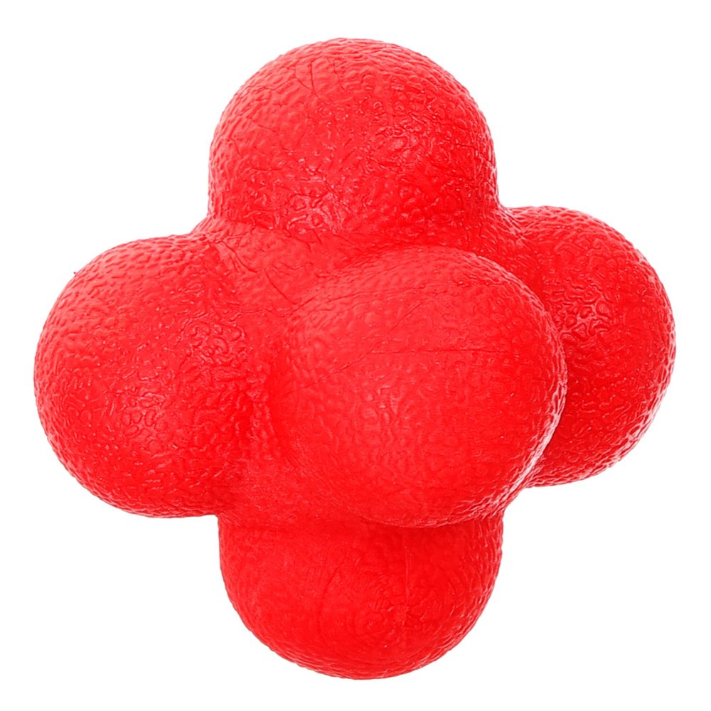 Gogogmee Hexagonal Reaction Ball for Agility and Reflex Training Fitness Tool for Home Gym and Sports Enhance Coordination and Speed Athletes Red High Difficulty