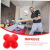 Gogogmee Hexagonal Reaction Ball for Agility and Reflex Training Fitness Tool for Home Gym and Sports Enhance Coordination and Speed Athletes Red High Difficulty view 3