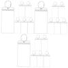 DEARMAMY 18pcs Luggage Tags for Suitcases Travel Labels Name Id Card Insert for Easy Luggage Identification Backpacks view 1