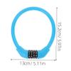 Toddmomy 4pcs Bicycle Password Lock Chain Bike Chain Lock Combination Portable Theft Design for Bicycles Motorcycles and Electric Bikes Black Blue Green Orange view 2