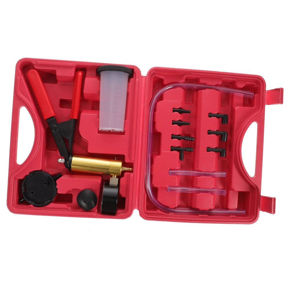 SEWOART Manual Vacuum Pump Brake Bleeding Set for Auto Parts Maintenance