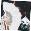 STOBAZA Bride Fan Rhinestones Stage Performance Fan Handheld Ornament Decorative view 4