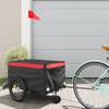 Fregramei Bike Cargo Trailer, Bicycle Cart Bike Wagon Trailer, Bike Luggage Carrier, Loading Bike Storage Cart, Black and Red, Maximum Load Capacity: 66.1 lb,-436 view 1