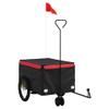 Fregramei Bike Cargo Trailer, Bicycle Cart Bike Wagon Trailer, Bike Luggage Carrier, Loading Bike Storage Cart, Black and Red, Maximum Load Capacity: 66.1 lb,-436 view 2