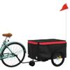 Fregramei Bike Cargo Trailer, Bicycle Cart Bike Wagon Trailer, Bike Luggage Carrier, Loading Bike Storage Cart, Black and Red, Maximum Load Capacity: 66.1 lb,-436 view 3