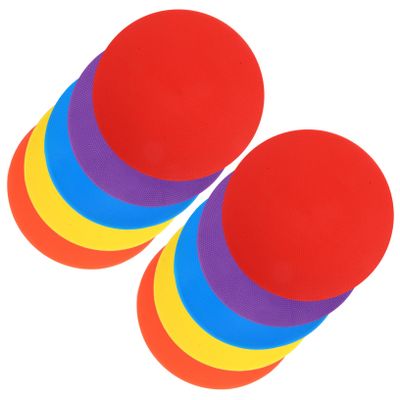 Anneome 10pcs Non-Slip Football Training Marker Discs Diameter Rubber Agility Sign Pads for Soccer Basketball and Sports Drills Lightweight and Durable Training Supplies