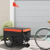 Fregramei Bike Cargo Trailer, Bicycle Cart Bike Wagon Trailer, Bike Luggage Carrier, Loading Bike Storage Cart, Black and Orange, Maximum Load Capacity: 99.2 lb,-437 view 1