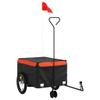 Fregramei Bike Cargo Trailer, Bicycle Cart Bike Wagon Trailer, Bike Luggage Carrier, Loading Bike Storage Cart, Black and Orange, Maximum Load Capacity: 99.2 lb,-437 view 2
