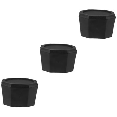 BESPORTBLE 3pcs Tennis Racket End Cover Protective Hat for Racket Handle Easy to Install Non- Grip for Tennis and Badminton Players