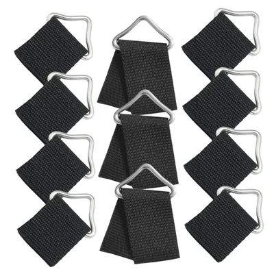 BESPORTBLE 25sets Durable Triangle Ring Buckles for Trampolines Replaceable and Sturdy with Webbing for Secure Outdoor Use for Trampoline Mats and Parts