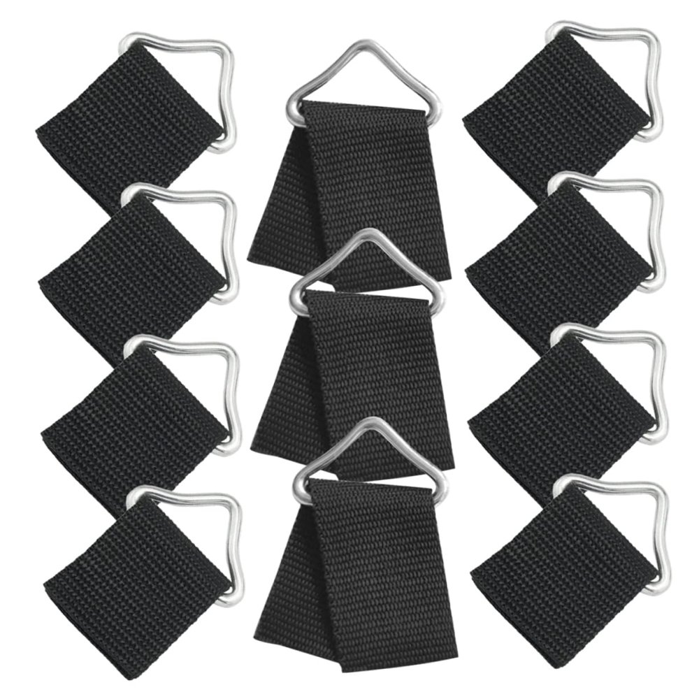 BESPORTBLE 25sets Durable Triangle Ring Buckles for Trampolines Replaceable and Sturdy with Webbing for Secure Outdoor Use for Trampoline Mats and Parts
