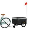 Fregramei Bike Cargo Trailer, Bicycle Cart Bike Wagon Trailer, Bike Luggage Carrier, Loading Bike Storage Cart, Black and Gray, Maximum Load Capacity: 99.2 lb,-439 view 3