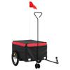 Fregramei Bike Cargo Trailer, Bicycle Cart Bike Wagon Trailer, Bike Luggage Carrier, Loading Bike Storage Cart, Black and Red, Maximum Load Capacity: 99.2 lb,-438 view 2