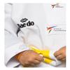 Daedo Taekwondo Beginner Uniform - WT Recognized, International Standards, White V-Neck, Includes Pants & Belt, Height - 110 cm view 4