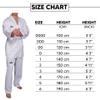 Daedo Taekwondo Beginner Uniform - WT Recognized, International Standards, White V-Neck, Includes Pants & Belt, Height - 150 cm view 4