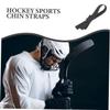 Toddmomy 2pcs Elastic Hockey Helmet Chin Strap Replacement for Hard Hats and Sports Helmets Material Easy to Install view 4