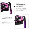 COOLHIYA Braid Wig Decoration Removable Cup Design for Boys and Girls and Adults Pigtail Accessory for and Helmets Random Color view 3