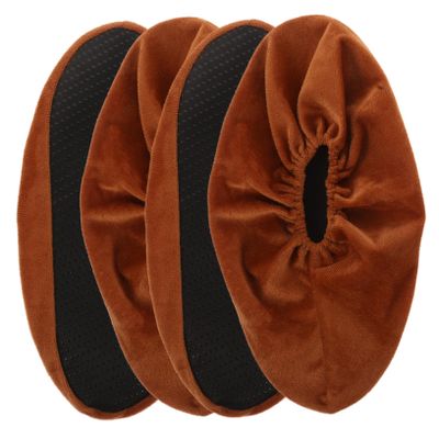 Anneome 2pairs Anti-Slip Bowling Shoe Covers Warm Reusable Indoor Warmth Washable Shoe Wraps for Carpet Protection