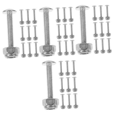 ORFOFE 40pcs Foosball Table Metal Fixation Screws Nuts for Secure Player Attachment Replacement Parts for Enhanced Game Performance and Easy Assembly