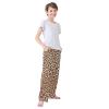 VitVerCosy Leopard Pajama Pants Unisex Elastic Waist Lounge Pants Soft Sleepwear Bottoms Pj Pants for 6-14 Years view 4