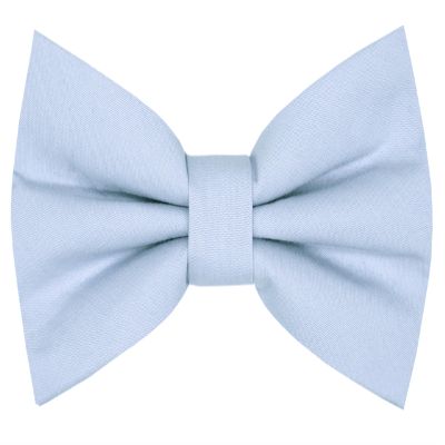 Carahere Boys Pre-tied Cotton Bow Ties Adjustable Solid Color Bow Tie Classic Bow Tie For Kids Baby Blue