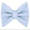 Carahere Boys Pre-tied Cotton Bow Ties Adjustable Solid Color Bow Tie Classic Bow Tie For Kids Baby Blue view 1