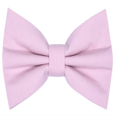 Carahere Boys Pre-tied Cotton Bow Ties Adjustable Solid Color Bow Tie Classic Bow Tie For Kids Pink