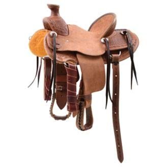 HUMAYL Saddlery Handmade Wade Tree A Fork Premium Western Saddles for Horses Equipment Leather Roping Ranch Work Equestrian Trail Horse Saddles Tack Size: 10"-18" inches Seat MSO538 (16.5)