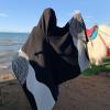 Dsgzkk Bohemian Hooded Poncho Cape Shawl Wrap for Women Winter Autumn Warm Knitted Blanket Open Front Sweater Coat Cardigan view 3