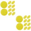BESPORTBLE 20pcs Plastic Ice Hockey Pucks for Indoor Games for Hockey Tables for Beginners and Advanced Players Yellow view 1