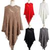 Dsgzkk Shawl,Women Hollow Out Crochet Sweater Cape Pullover Knitted Shawl Scarf Solid Color Tassels Asymmetric Poncho Wrap view 2