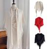 Dsgzkk Plain Color Shawl Wrap for Women Knitting Shoulder Wrap Handmade Cloak Pashmina Shawl Wraps for Travel Shawl view 2