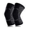 SOESFOUFU 1pc Sports Knee Pads Non- Silicone Strips Breathable Protective Sleeve for Basketball Football Hiking Silver Grey view 1